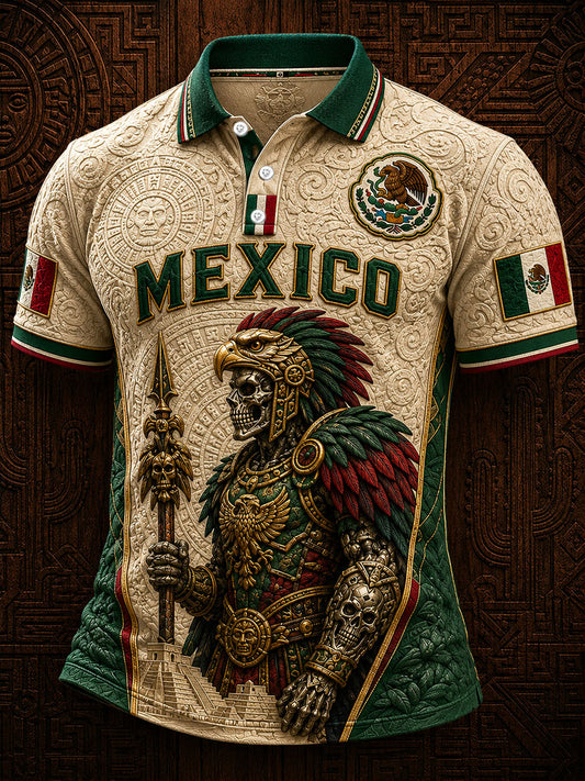 Camisetas casuales con estampado artístico del Día de la Independencia de México para hombre