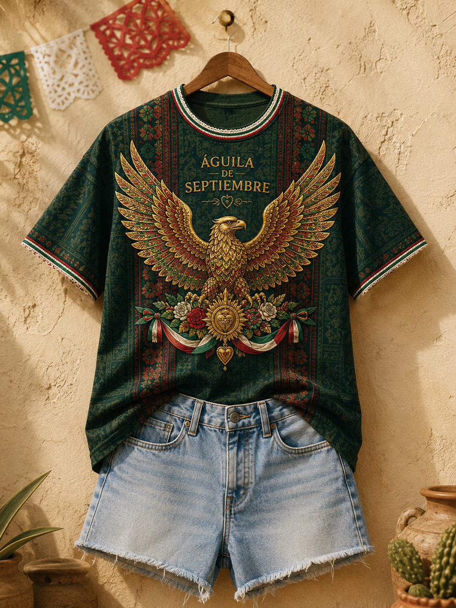 Camiseta México Guelaguetza Art Printed para mujer