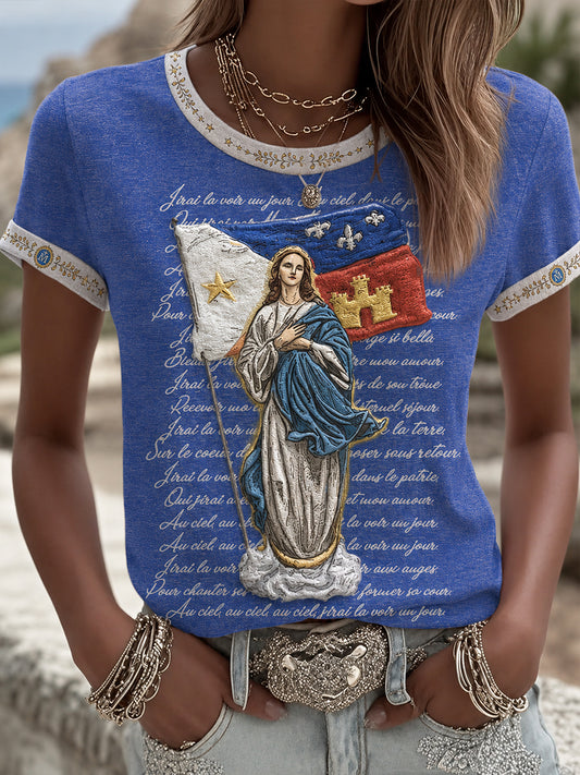 La asunción de las mujeres del arte de Mary Faith imprimió la camiseta
