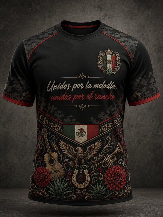 Camiseta masculina con estampado gráfico conmemorativo del Día de la Independencia de México