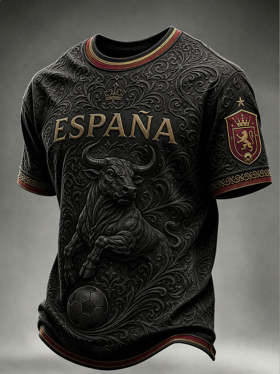 Camiseta de manga corta de fútbol de España para hombre