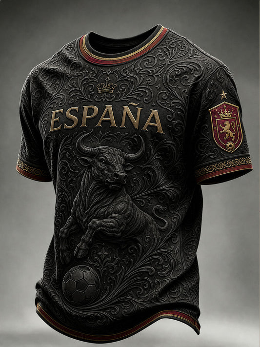 Camiseta de manga corta de fútbol de España para hombre