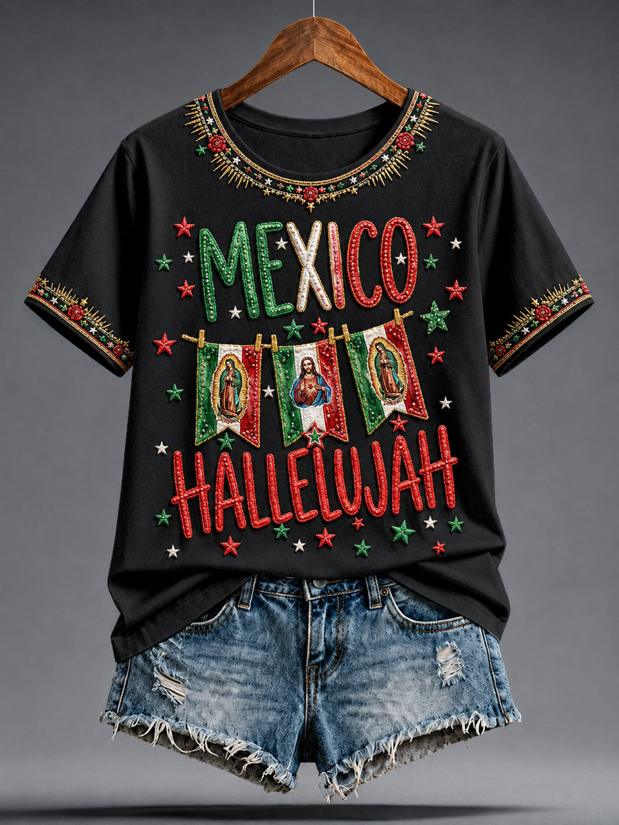 La Asunción Nuestra Señora de Guadalupe de las mujeres imprimió la camiseta