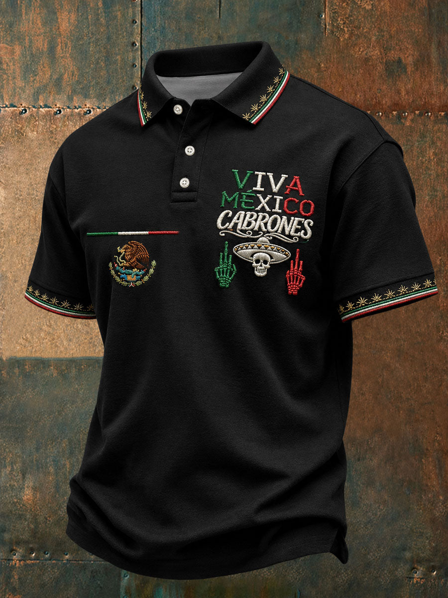 Camisetas casuales con estampado artístico del Día de la Independencia de México para hombre