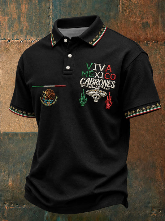 Camisetas casuales con estampado artístico del Día de la Independencia de México para hombre