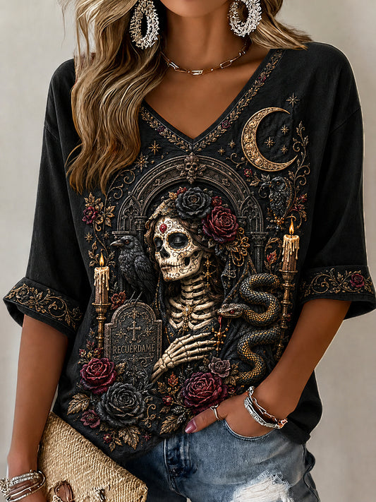 Camiseta Día de la Reina Muerta para mujer