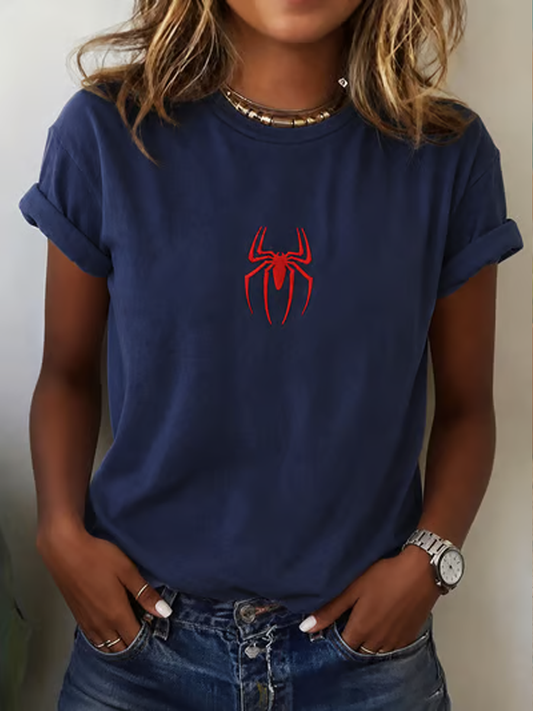 Camiseta Spider-Man Movies de manga corta para mujer