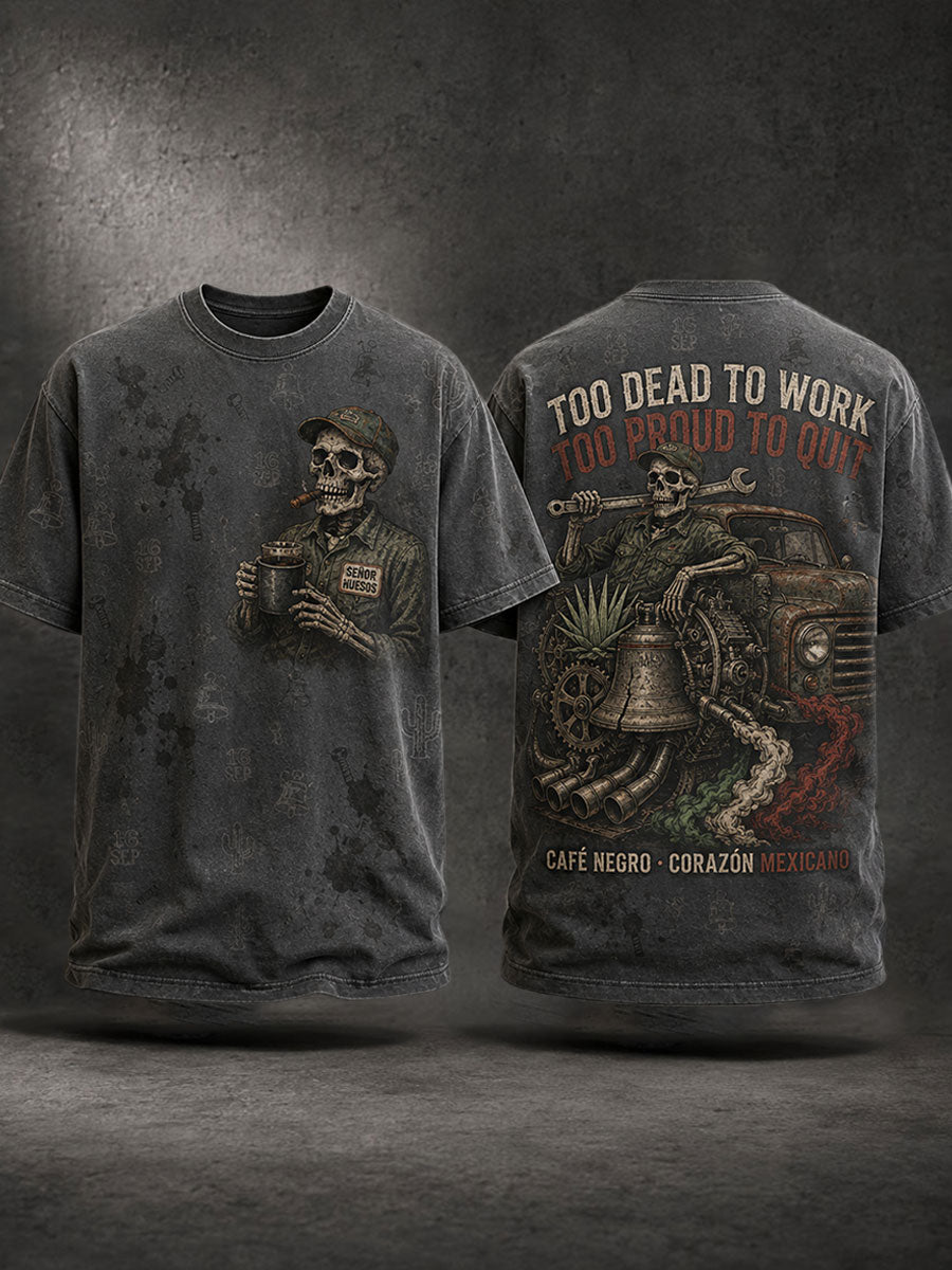 Camiseta estampada con diseño del Día de la Independencia de México para hombre