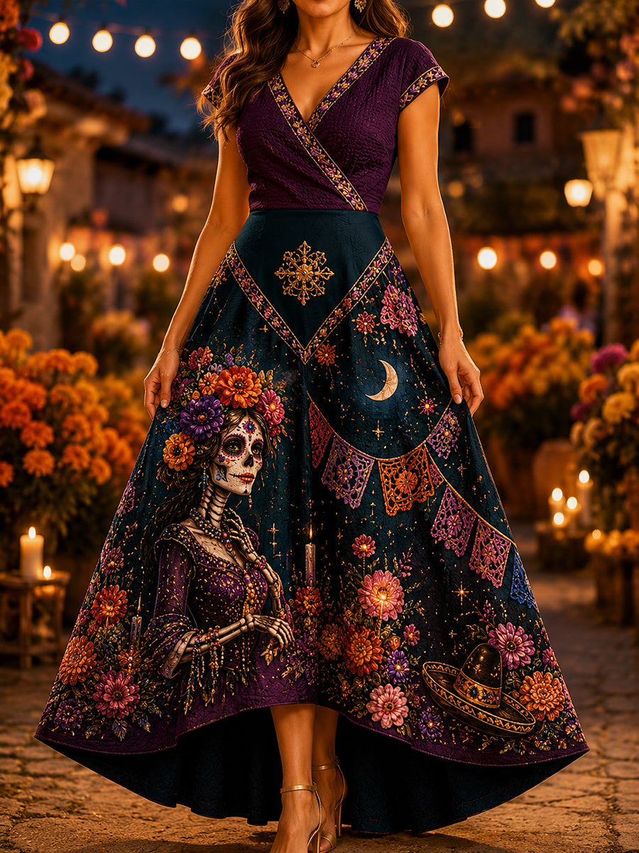Vestido para mujer del Día de los Muertos de México