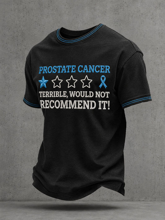 Camiseta de concienciación sobre el cáncer de próstata en hombres