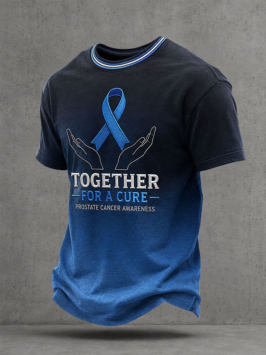 Camiseta de concienciación sobre el cáncer de próstata en hombres