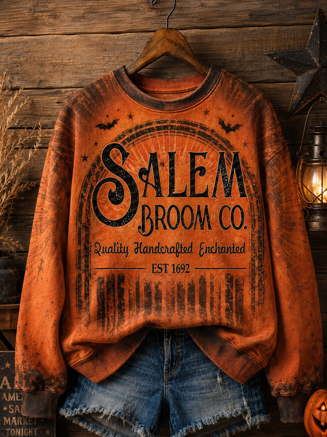 Sudadera con estampado Salem para mujer
