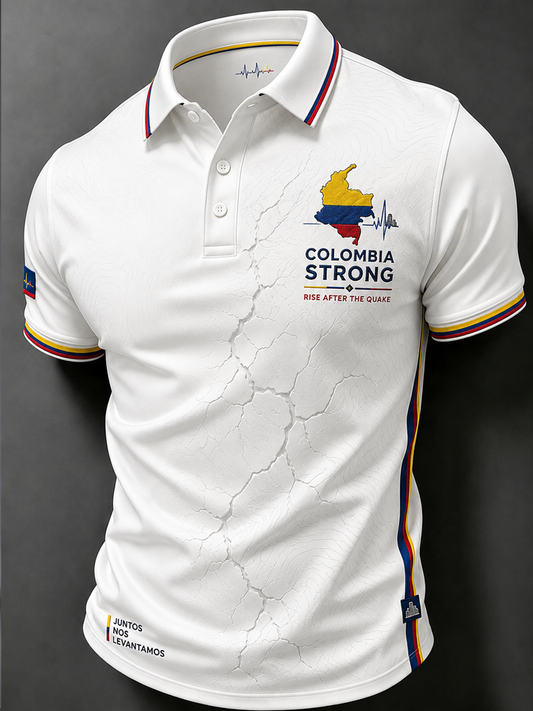 Polo Colombia Strong Pray For Colombia para hombre