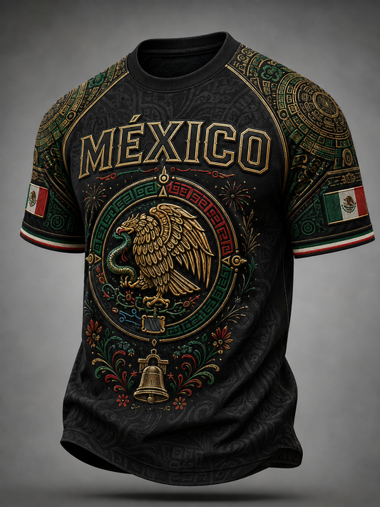 Camiseta de manga corta para hombre Mexican Independence Day