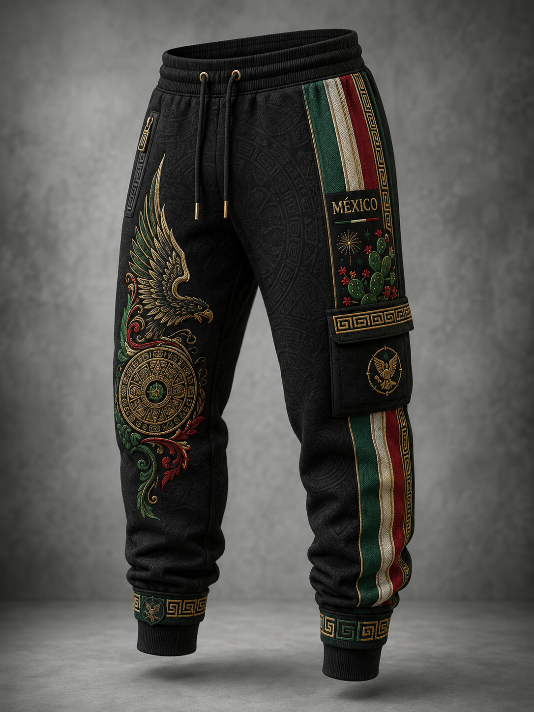 Pantalones casuales del día de la independencia mexicana de los hombres