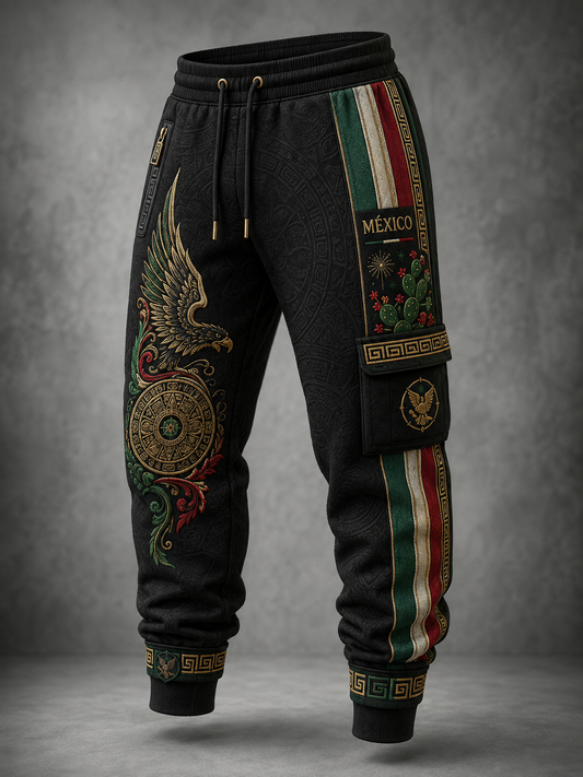Pantalones casuales del día de la independencia mexicana de los hombres