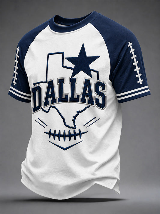 Regalo de día de partido de fútbol para hombres, camiseta casual para aficionados al fútbol