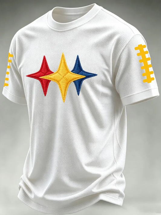 Camiseta de manga corta de fútbol americano de Pittsburgh para hombre