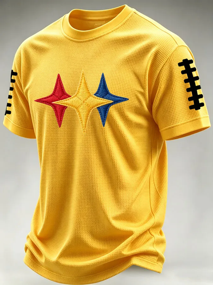 Camiseta de manga corta de fútbol americano de Pittsburgh para hombre