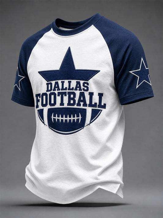 Regalo de día de partido de fútbol para hombres, camiseta casual para aficionados al fútbol
