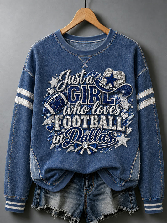 Sudadera casual, regalo del día del partido de fútbol para mujeres y aficionados al fútbol