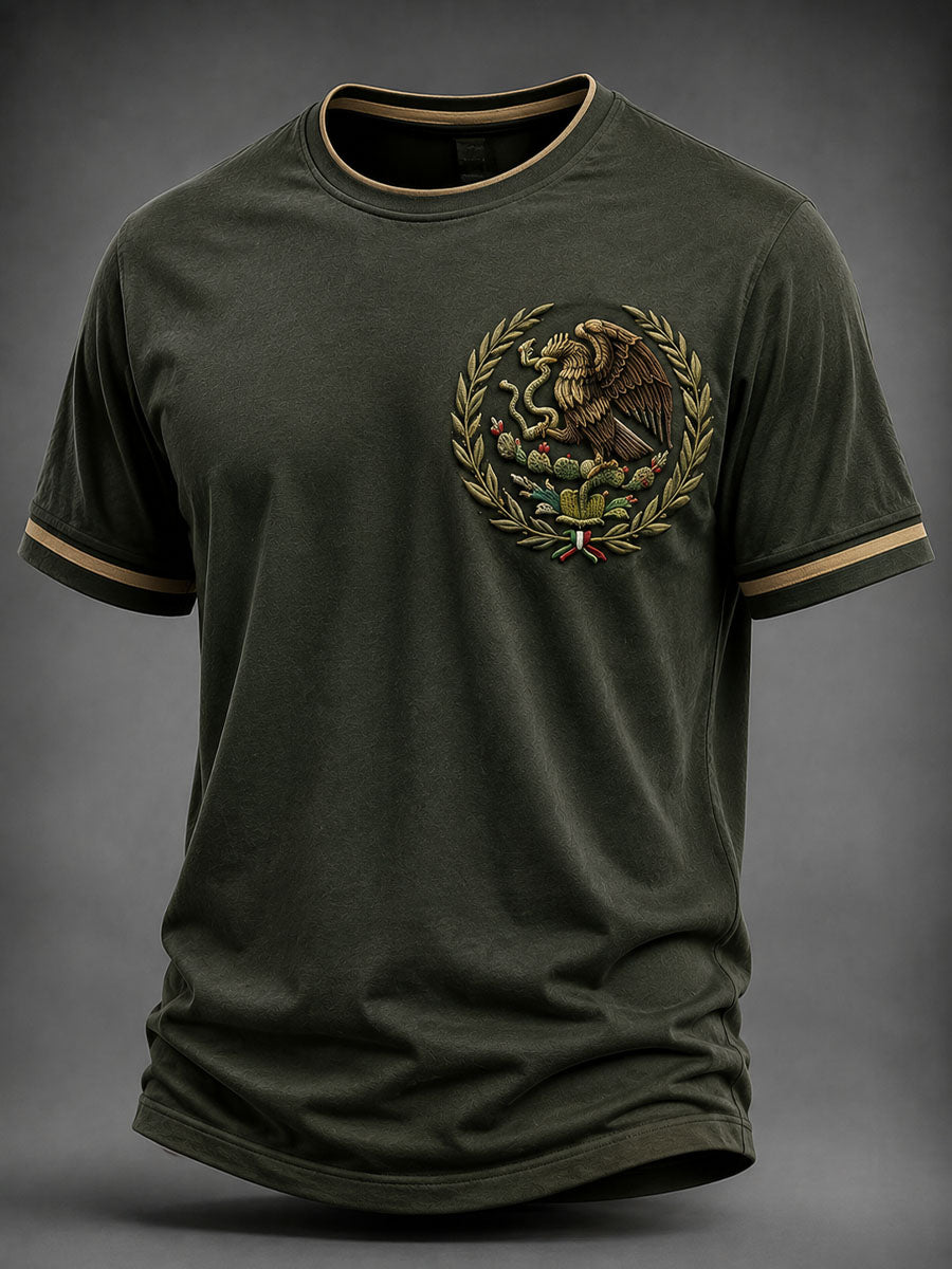 Camiseta casual estampada del Día de la Independencia de México para hombre