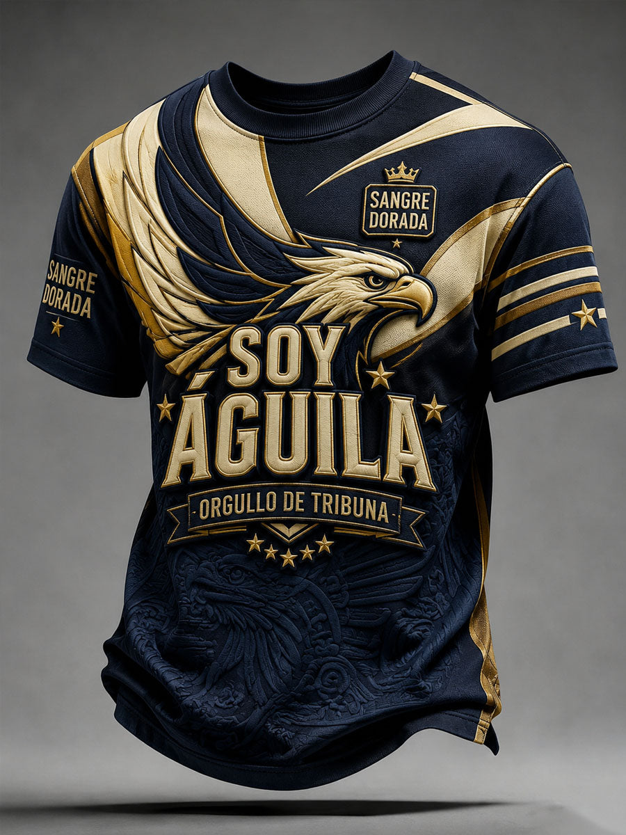 Camiseta casual impresa fútbol americano del equipo de los hombres
