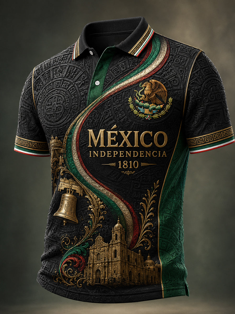 Camisa Mexican Independence Dayshort Sleeve para hombre