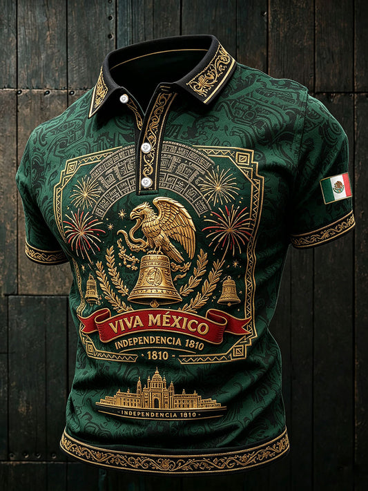 Tops casuales impresos del arte del día de la independencia de México de los hombres