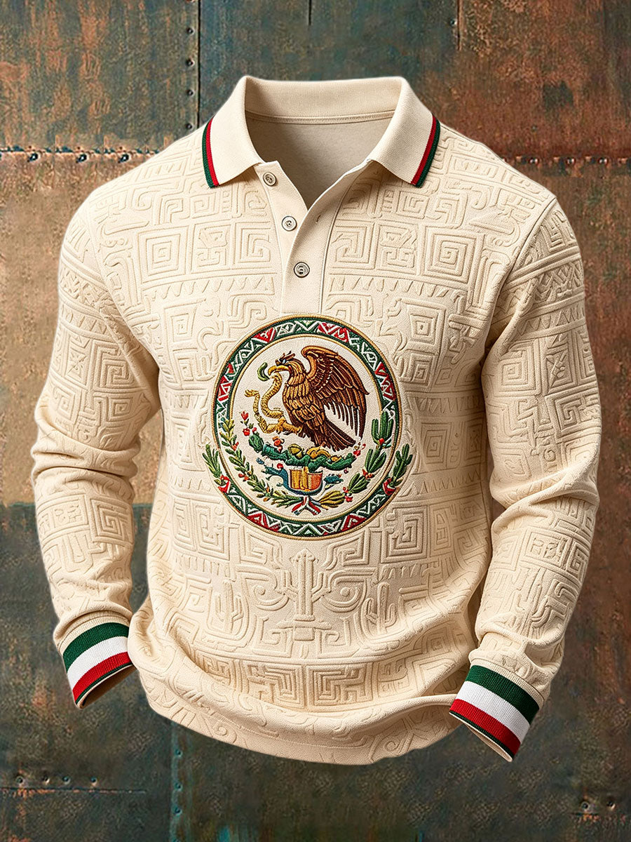 Camisetas casuales con estampado artístico del Día de la Independencia de México para hombre