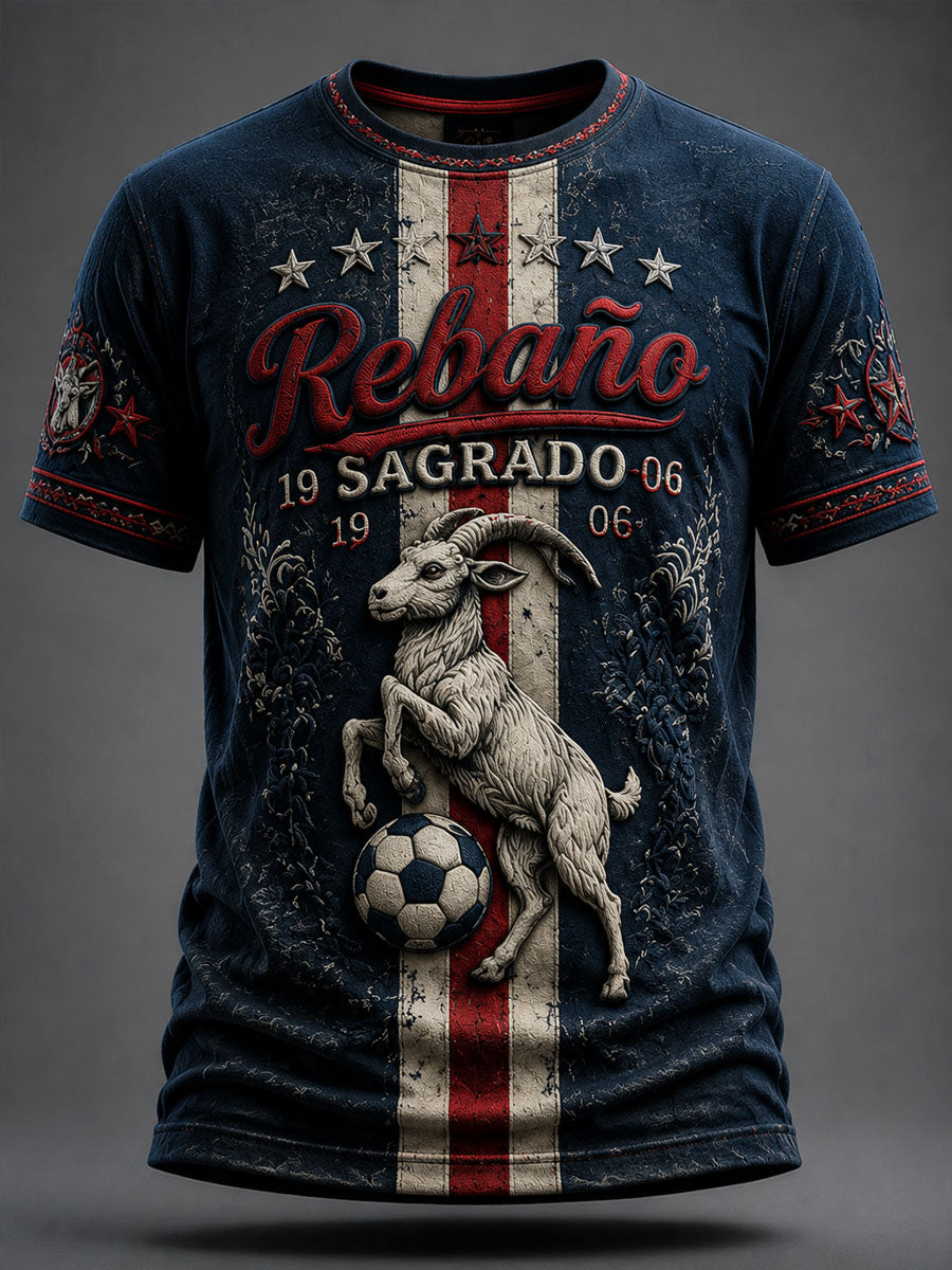 Camiseta casual con estampado Guadalajara Chiva de fútbol para hombre