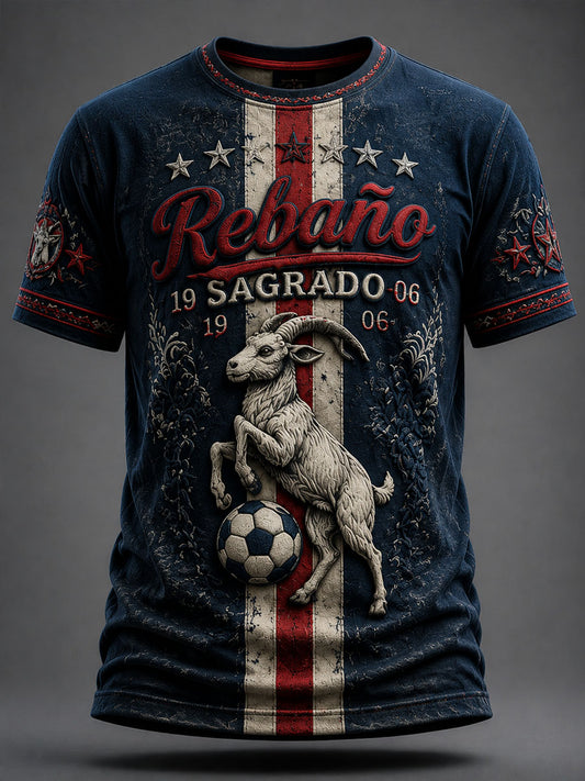 Camiseta casual con estampado Guadalajara Chiva de fútbol para hombre