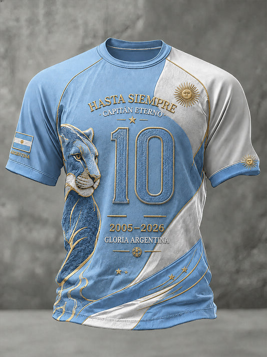 Camiseta de manga corta raglán para hombre con estampado gráfico del jugador legendario