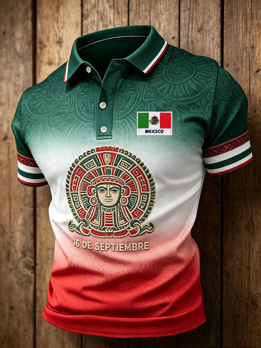 Camisetas casuales estampadas para el Día de la Independencia de México, para hombre