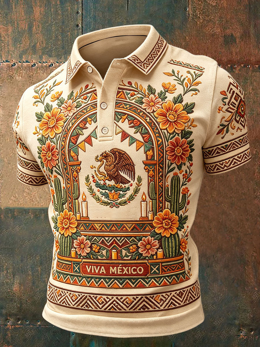 Camisetas casuales estampadas para el Día de la Independencia de México, para hombre