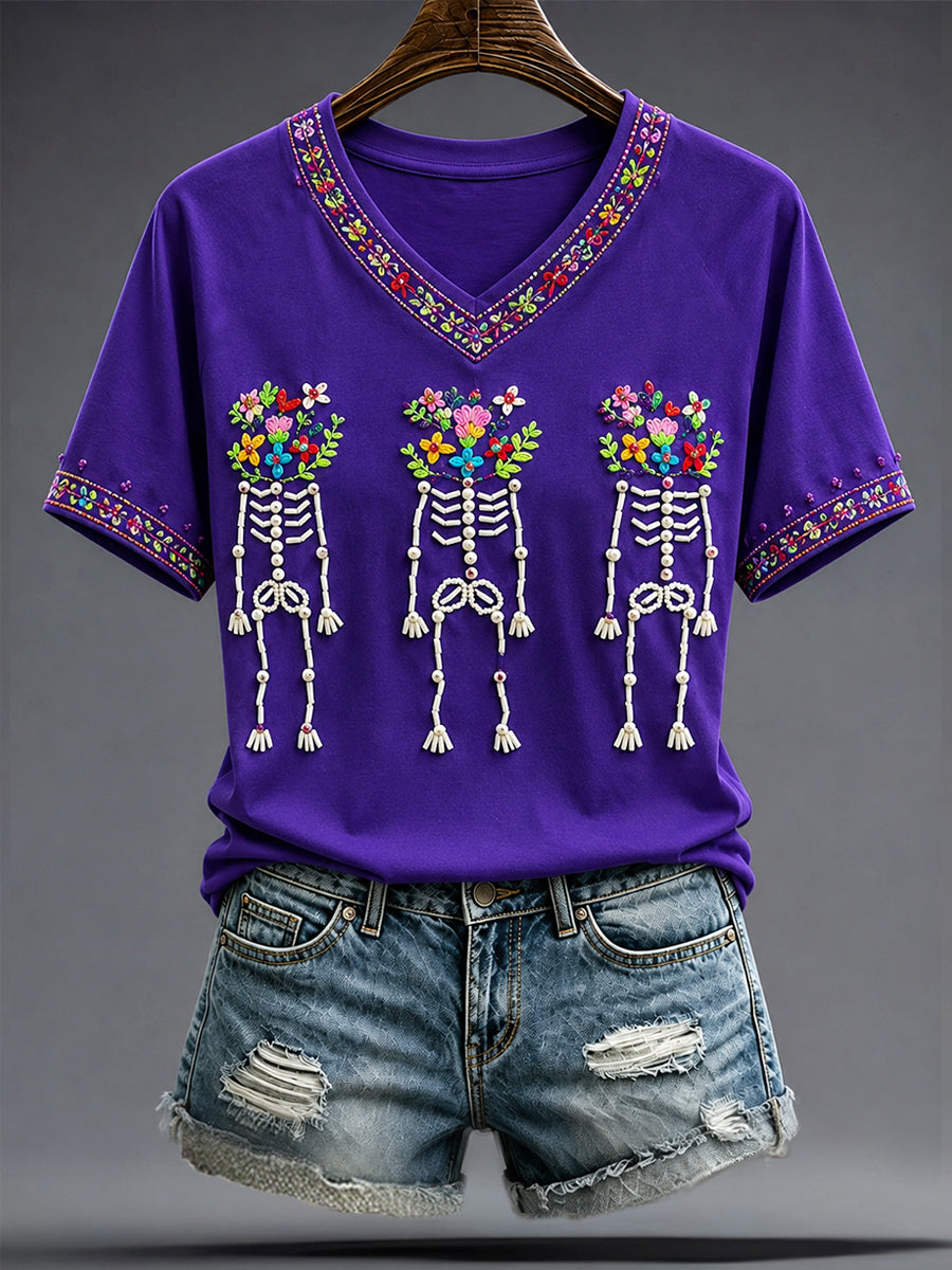 Día de México de las mujeres del arte muerto impreso camiseta