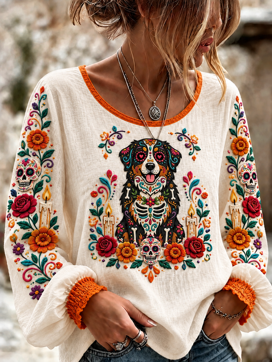 Camiseta del Día de la Muerte para mujer