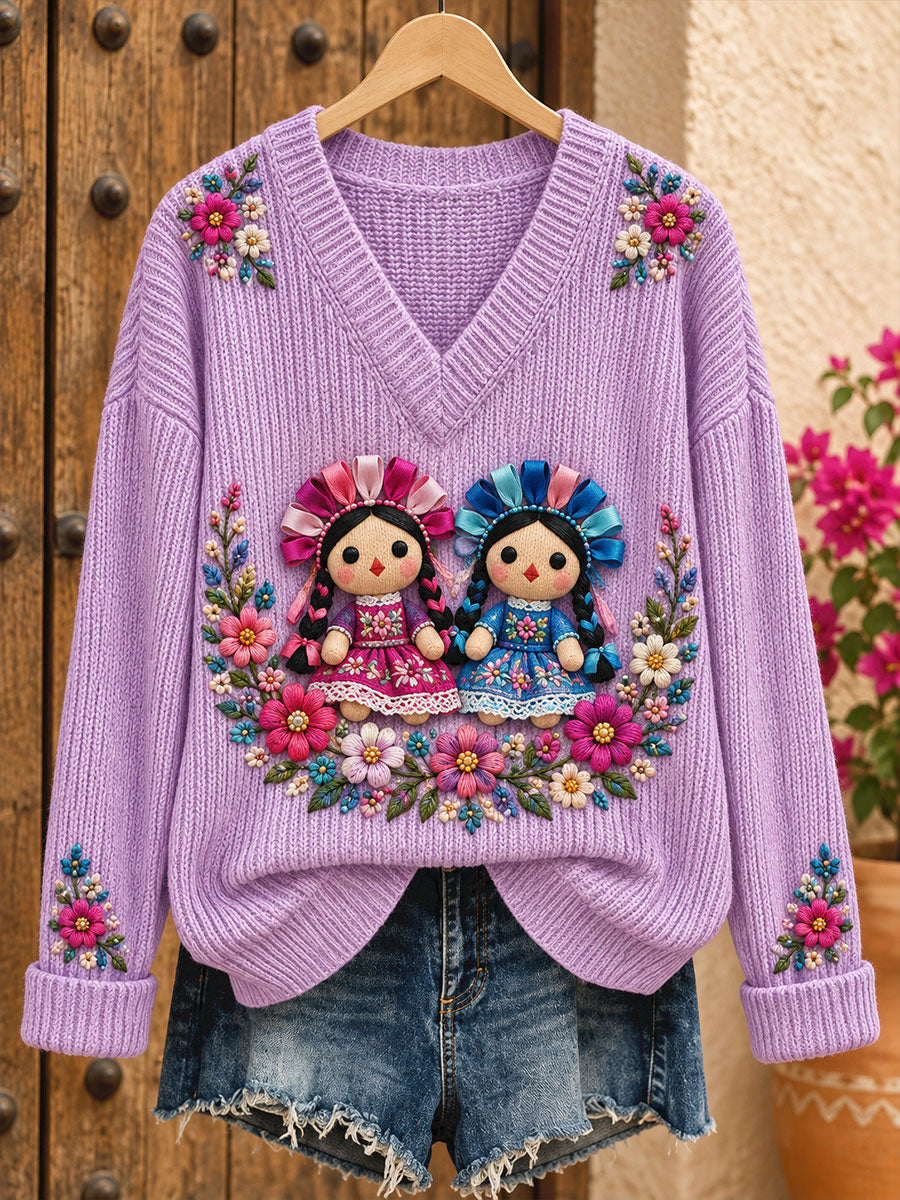 Camisetas estampadas con arte floral mexicano para mujer