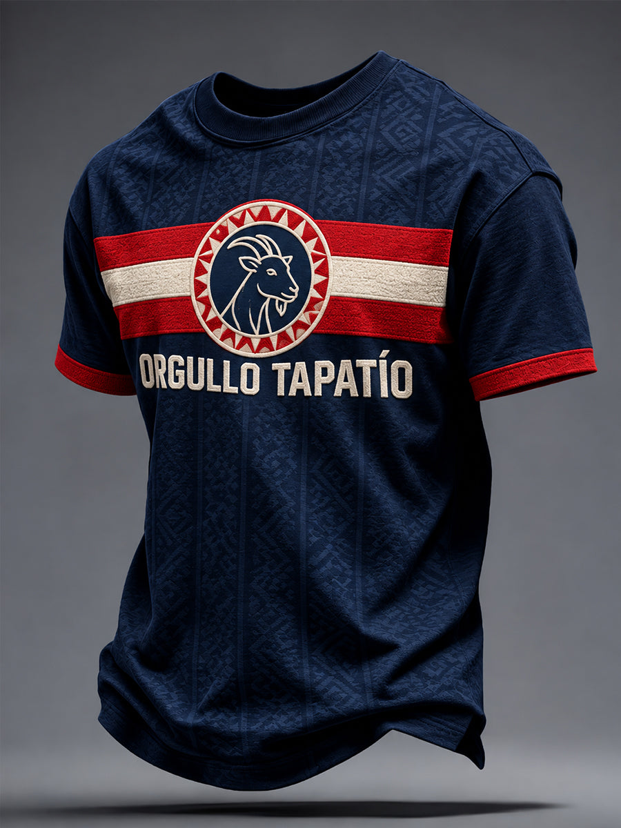 Camiseta impresa arte de la cabra del amante del fútbol de México de los hombres