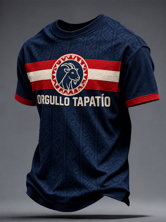 Camiseta impresa arte de la cabra del amante del fútbol de México de los hombres