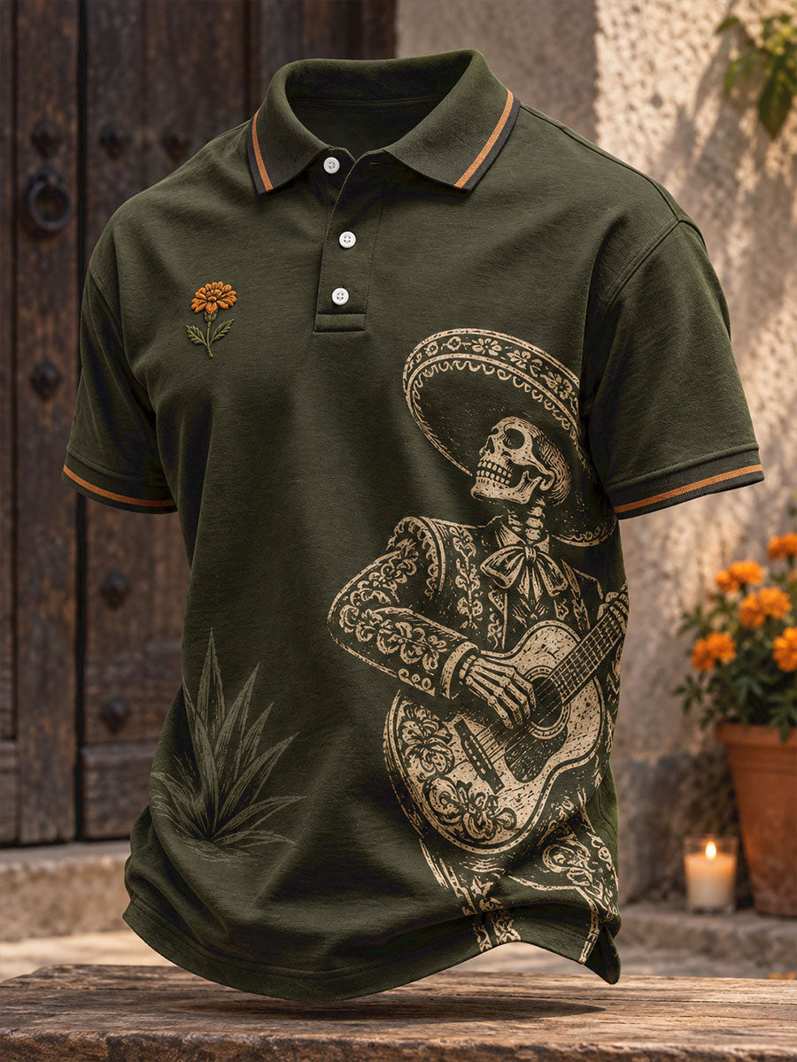 El día de México de los hombres del arte floral muerto imprimió las tapas ocasionales