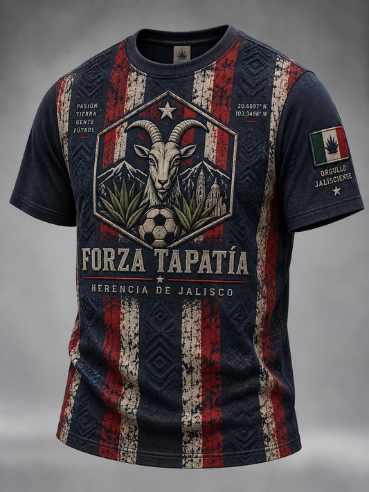Camiseta casual con estampado de fútbol de Guadalajara para hombre
