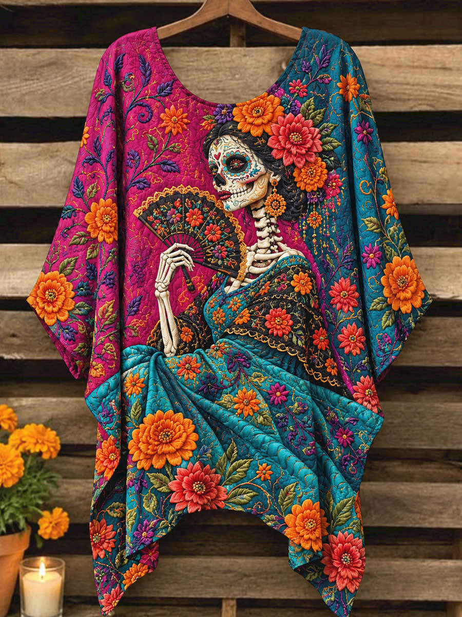 Tops estampados del día de los muertos de México para mujer