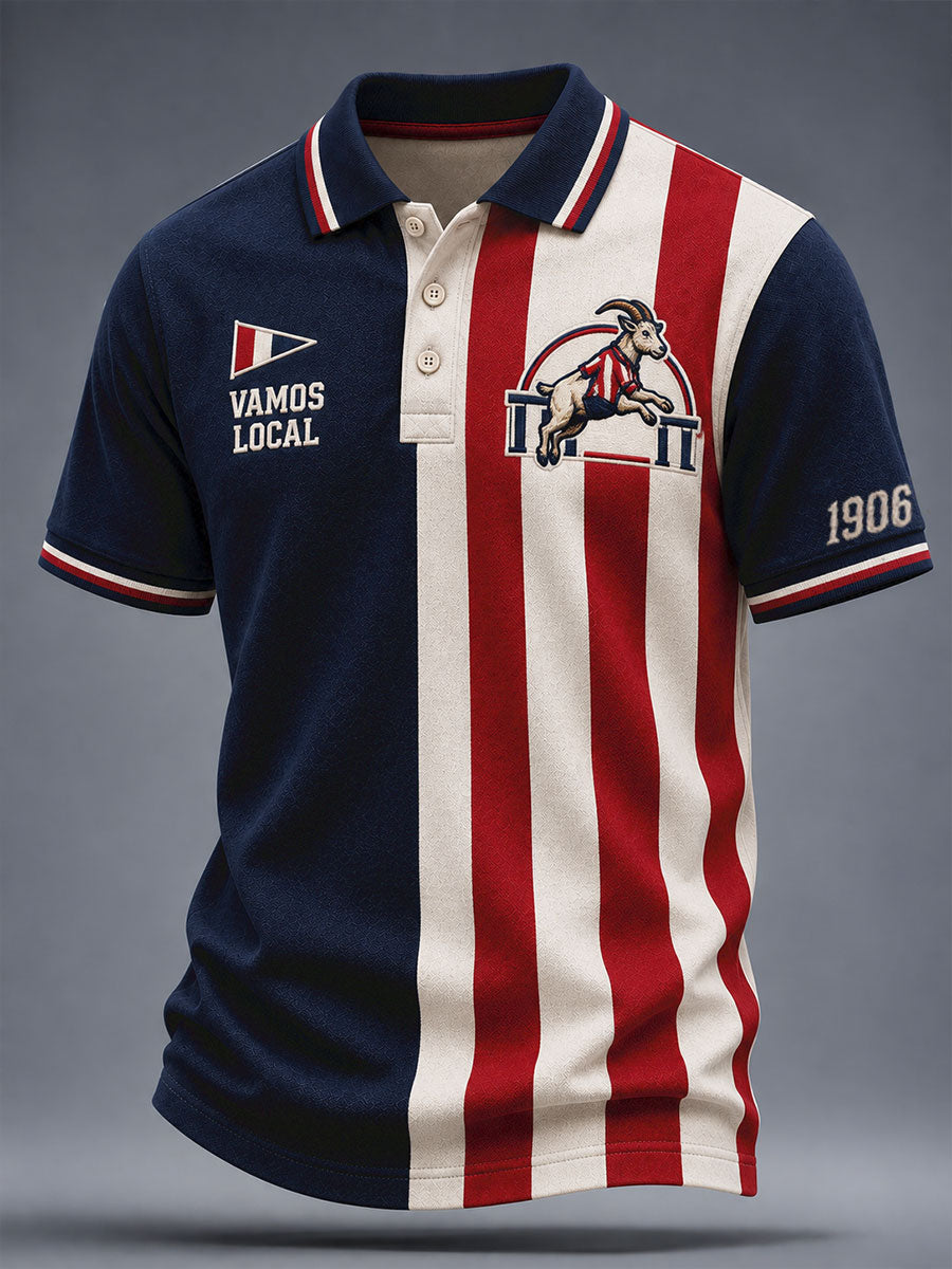 Camisetas casuales con estampado artístico de cabra para amantes del fútbol mexicano, para hombre