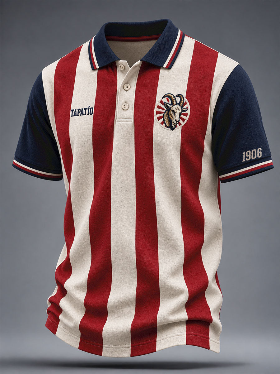 Camisetas casuales con estampado artístico de cabra para amantes del fútbol mexicano, para hombre