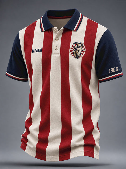 Camisetas casuales con estampado artístico de cabra para amantes del fútbol mexicano, para hombre