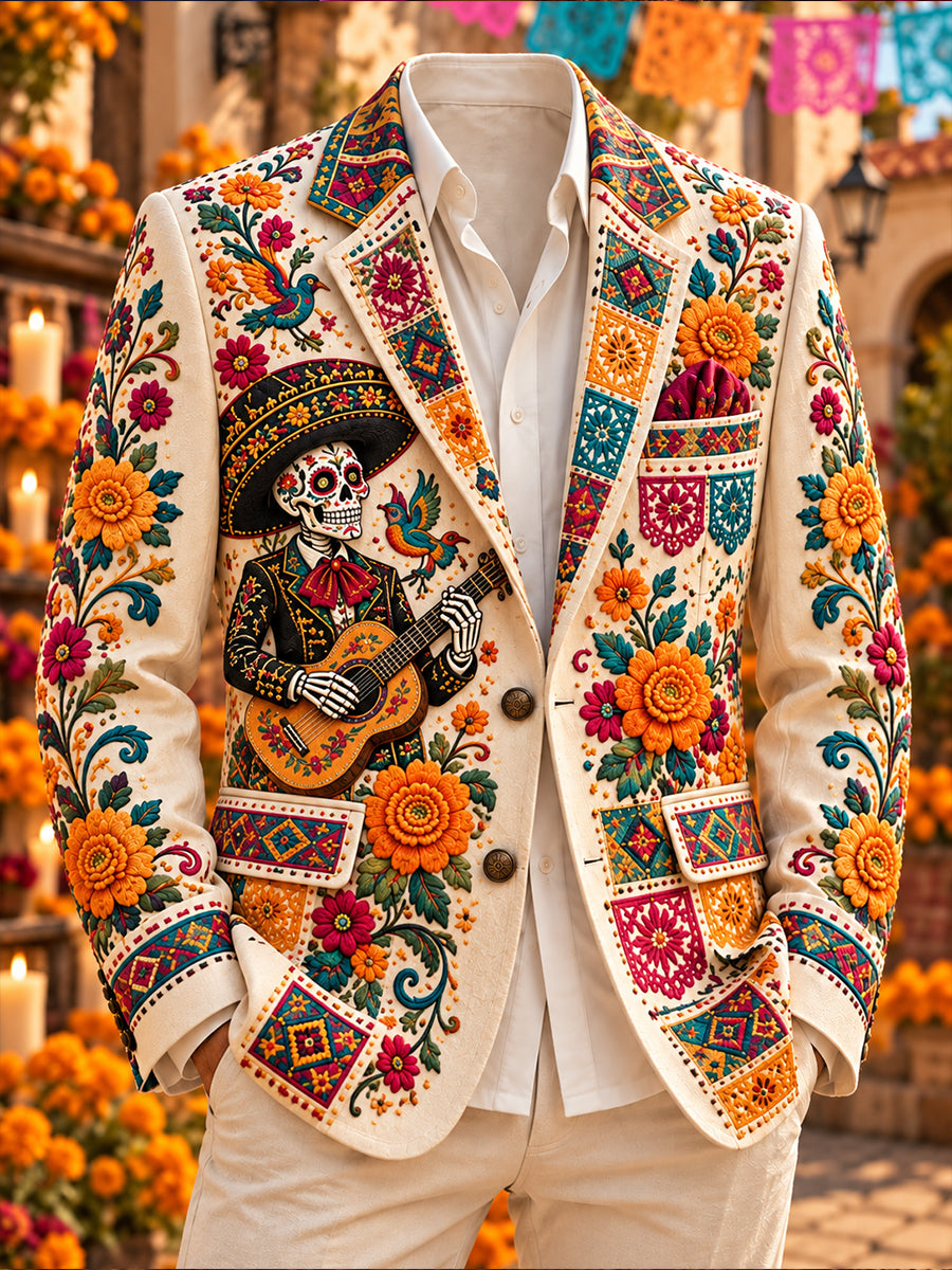 Traje casual para hombre del Día de los Muertos de México