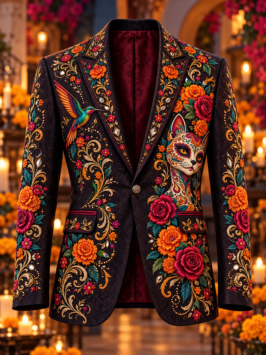 Traje casual para hombre del Día de Muertos de México