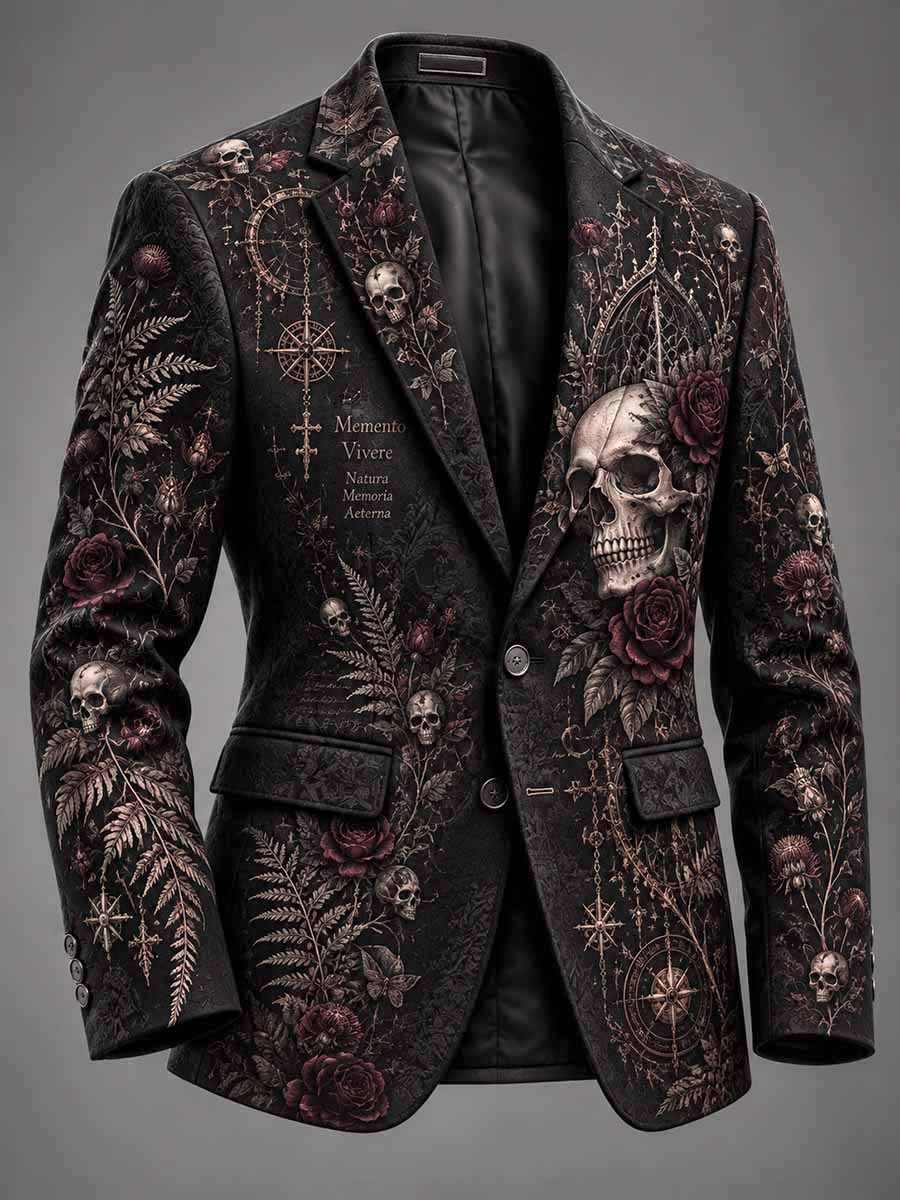 Traje vintage de la impresión del cráneo del graffiti de los hombres
