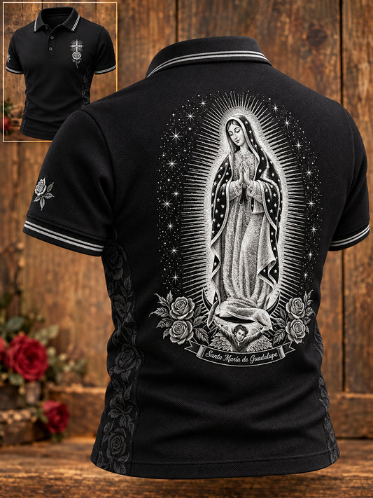 Camisetas casuales con estampado artístico para amantes de la fe, Día de Nuestra Señora de Guadalupe, para hombre